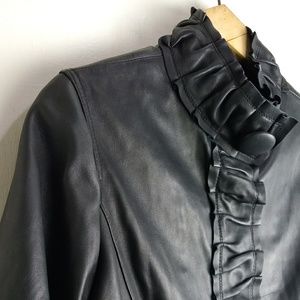 Garfield & Marks Cropped Leather Jacket